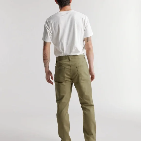 Quince Traveler 5 Pocket Men's Straight Leg Flat Front Khaki Chinos 32X34 - Picture 6 of 6